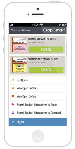 Crop smart app designed by intervision design